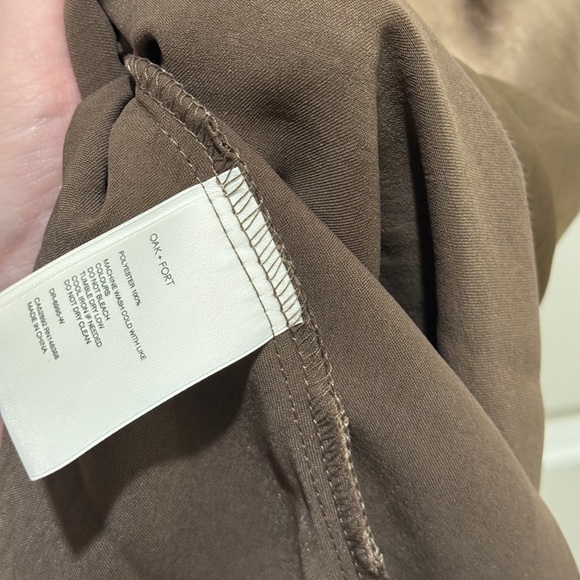 Oak + Fort NWT midi slip dress in taupe size medium - Picture 7 of 10